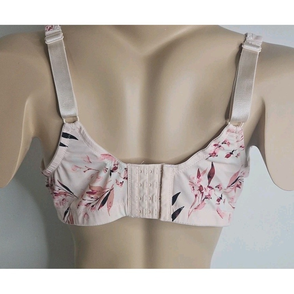 AVENUE BODY WOMEN'S 50C Pink Floral Lightly Lined No Underwire Stretch - Picture 10 of 16